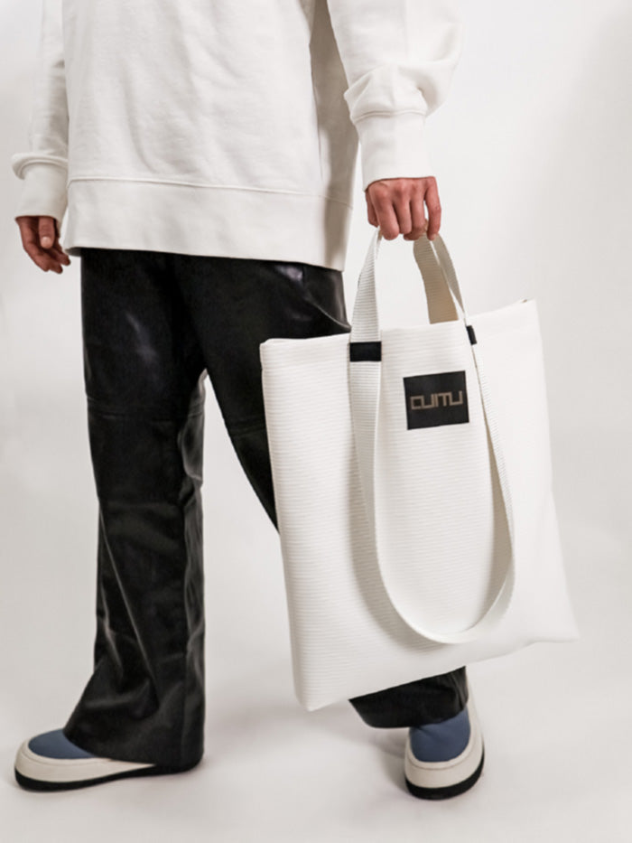white shopper bag